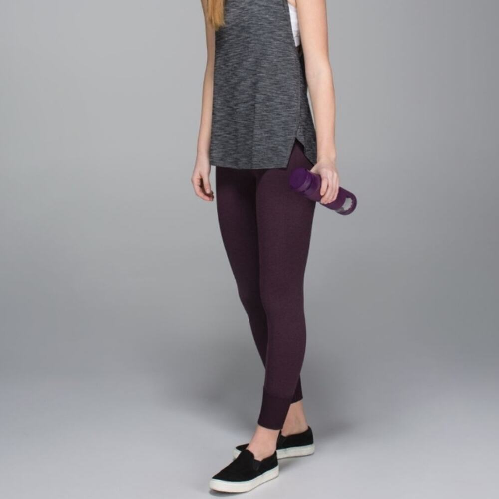 Lululemon Heathered Black Cherry Ebb To Street Pant 4